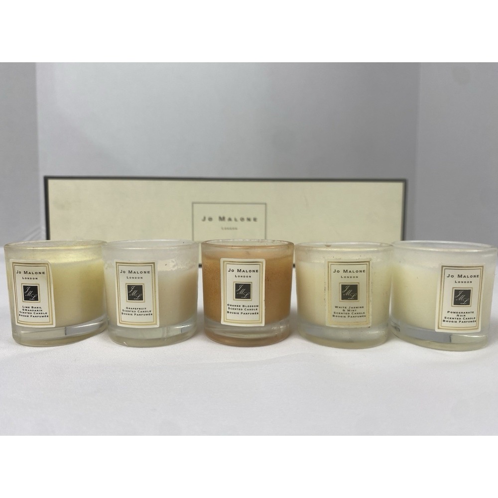 Jo Malone London Miniature Candle Set 5pc Lime Basil Grapefruit Pomegranate Noir
